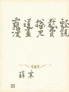 霸道总裁轻轻爱漫画免费观看下拉式