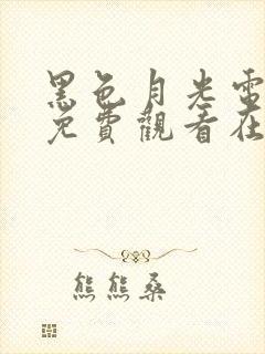 黑色月光电视剧免费观看在线