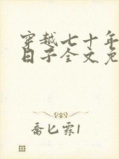 穿越七十年代小日子全文免费阅读