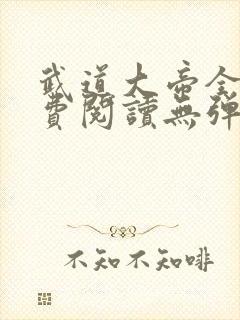 武道大帝全文免费阅读无弹窗
