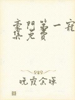 豪门第一宠婚全集免费