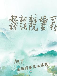 起诉离婚可以申请法院查对方出轨