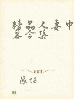 精品人妻中文字幕合集