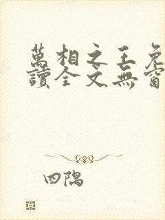 万相之王免费阅读全文无窗口