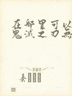 在哪里可以看到鬼灭之刃无限列车