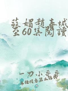 苏媚赵春城50至60集阅读