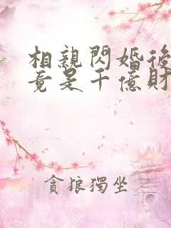 相亲闪婚后老公竟是千亿财阀短剧