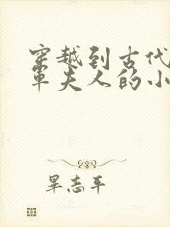 穿越到古代当将军夫人的小说