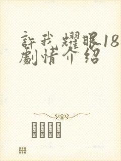 许我耀眼18集剧情介绍