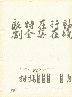 敌特在行动电视剧全集在线观看免费