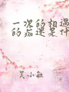 一次的相遇一生的痴迷是什么歌