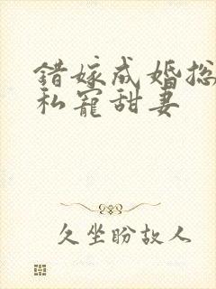 错嫁成婚总裁的私宠甜妻