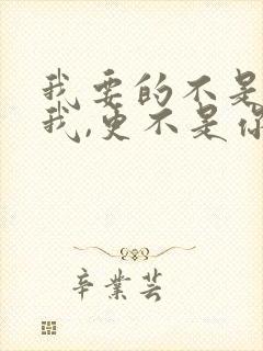 我要的不是你爱我,更不是你恨我是什么歌