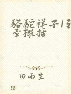 骆驼祥子1到8章概括