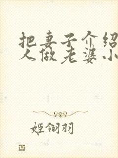 把妻子介绍给别人做老婆小说