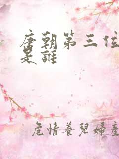 唐朝第三位皇上是谁