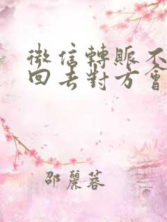 微信转账不收退回去对方会有提示吗