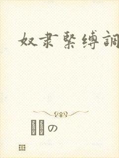 奴隶紧缚调教文