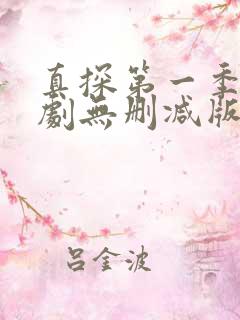 真探第一季电视剧无删减版