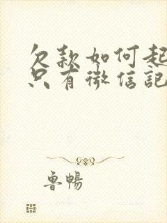 欠款如何起诉,只有微信记录