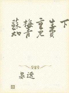 苏梅重生下乡做知青免费