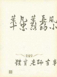 叶凡叶长风一门十忠烈的小说