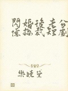 闪婚后老公是千亿总裁短剧