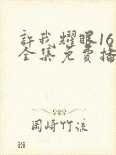 许我耀眼16集全集免费播放