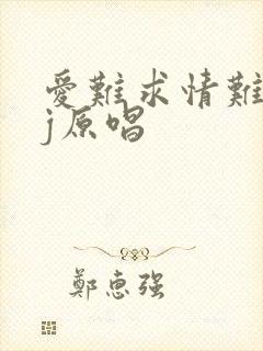 爱难求情难断dj原唱