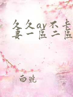 久久av不卡人妻一区二区三区