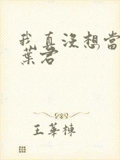 我真没想当皇上叶君