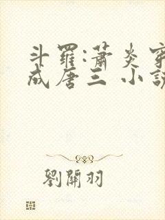 斗罗:萧炎穿越成唐三 小说下载txt