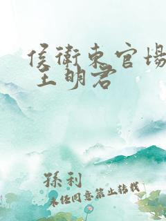 侯卫东官场笔记 王明君