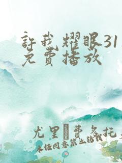 许我耀眼31集免费播放