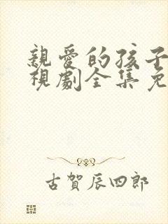 亲爱的孩子们电视剧全集免费