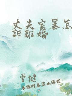 丈夫家暴怎么起诉离婚