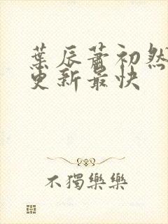 叶辰萧初然最快更新最快