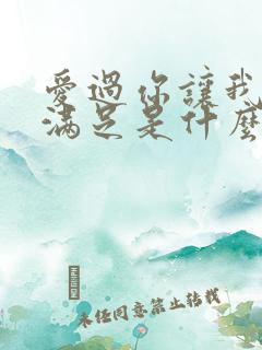 爱过你让我一生满足是什么歌