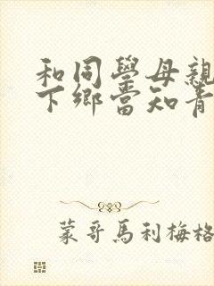 和同学母亲一起下乡当知青的小说