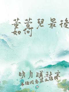 董萱儿最后结局如何