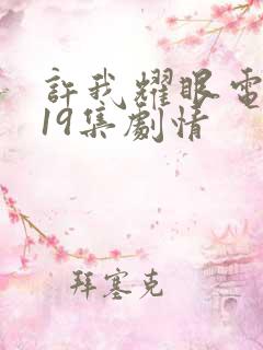 许我耀眼电视剧19集剧情