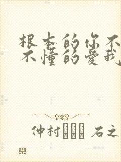 根本的你不懂的不懂的爱我