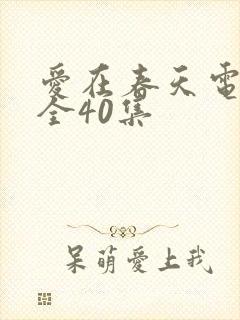 爱在春天电视剧全40集