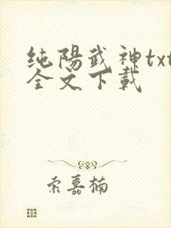 纯阳武神txt全文下载