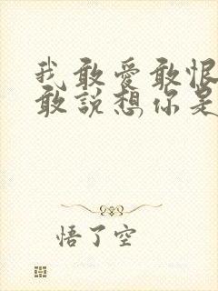 我敢爱敢恨却不敢说想你是什么歌