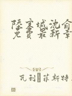 陆寒城沈俞小说免费最新章节更新时间