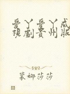 爱丫爱丫成全电视剧贵州版