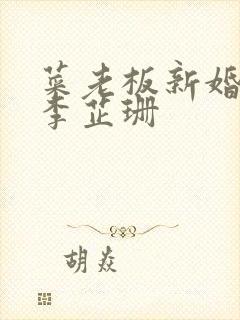 菜老板新婚妻子李芷珊