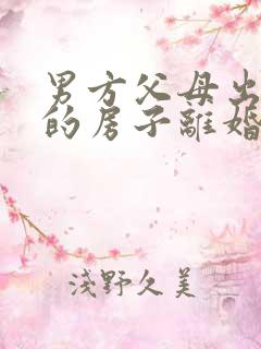 男方父母出资买的房子离婚怎么分