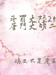 斗罗大陆2绝世唐门大明二明